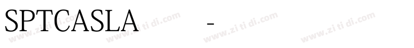 SPTCASLA 常规字体转换
